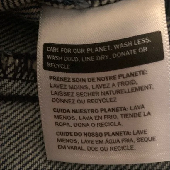 LEVI'S PREMIUM WOMEN'S BIG YIKES BRAIDED DENIM VEST XL - Picture 5 of 8